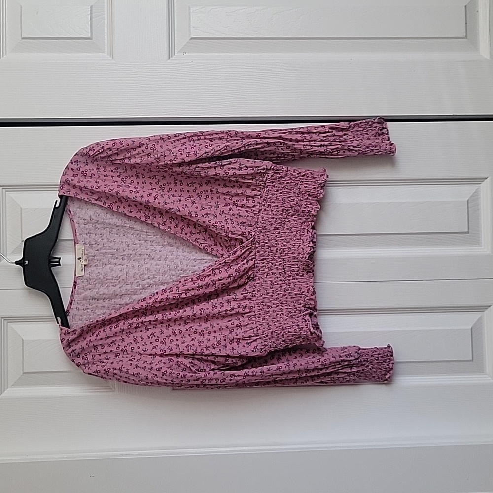 Daisy and Delilah Pink floral Cropped top